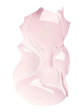 招桃花天然粉水晶狐狸吊坠项链女