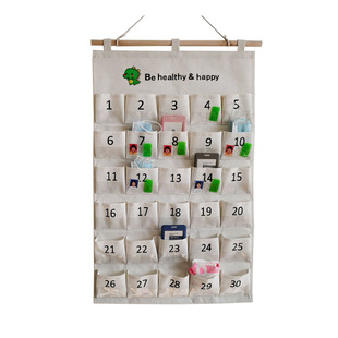 透明双层接送卡收纳袋帆布可插照片记录袋药袋挂式会员房卡储物袋