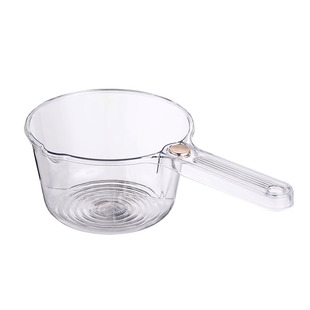 水勺家用厨房洗菜塑料舀水漂流打水仗洗澡洗头轻奢透明长柄浇水瓢