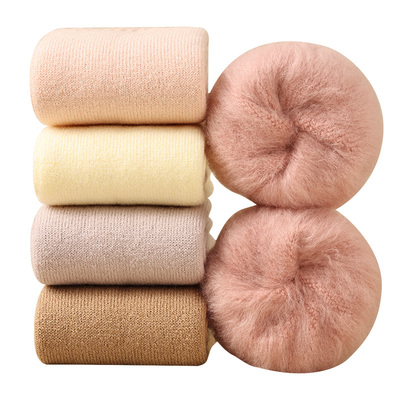 努比精灵中筒袜冬季加绒儿童袜子