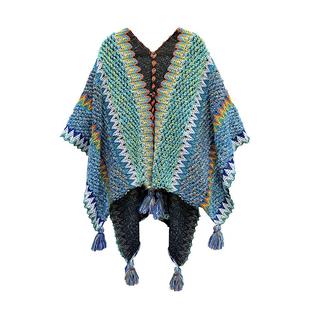 云南丽江披肩许红豆同款毯子民族风旅游外搭斗篷外套披风围巾女