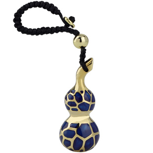 汽车钥匙扣挂件吉利男女适用于本田奔驰大众宝马吊坠小铜葫芦挂绳