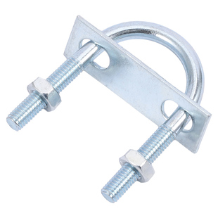 U型螺栓镀锌带螺母挡板套装碳钢U形卡U型管卡管夹固定卡扣M6M8M12