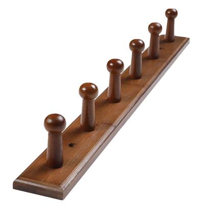 中式墙上实木挂钩卧室玄关木头