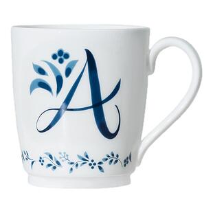 Noritake则武 骨瓷字母马克杯高档礼品专属水杯子新婚礼生日礼