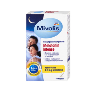 27.6Mivolis褪黑素加强版缬草提取/色氨酸维持自然睡熬夜不困