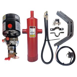 电动燃油摩托三轮车改装液压自卸翻斗12V48V60V电控油泵改装自卸