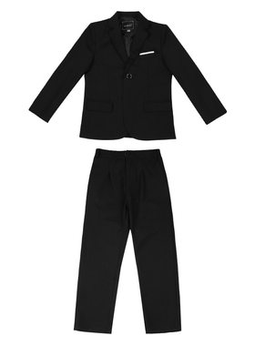 中大童胖版春秋男孩钢琴主持西服