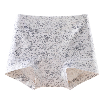 平角纯棉女士中高腰内裤