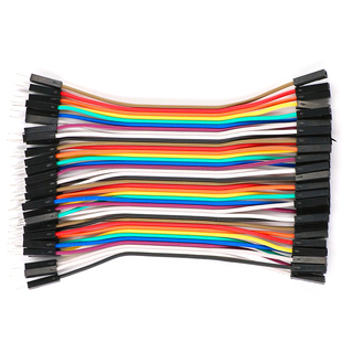 杜邦线2.54mm母对母公对母公对公纯铜彩排线40P 10/20-40cm高品质