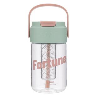 新款大容量便携茶隔水杯女生高颜值随手杯大肚吸管杯耐高温杯子