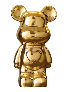 暴力熊大号电视柜摆件轻奢高档客厅入门玄关展示柜壁龛地台装饰品