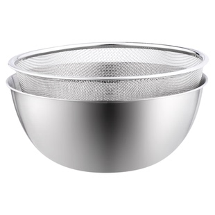 304不锈钢盆凉拌菜专用盆食品级打蛋铁家用厨房揉面洗加厚沙拉碗