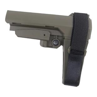 尼龙SBA3战术后托橡胶绑手m4精击SLR电动CTRM416玩具枪配件模型