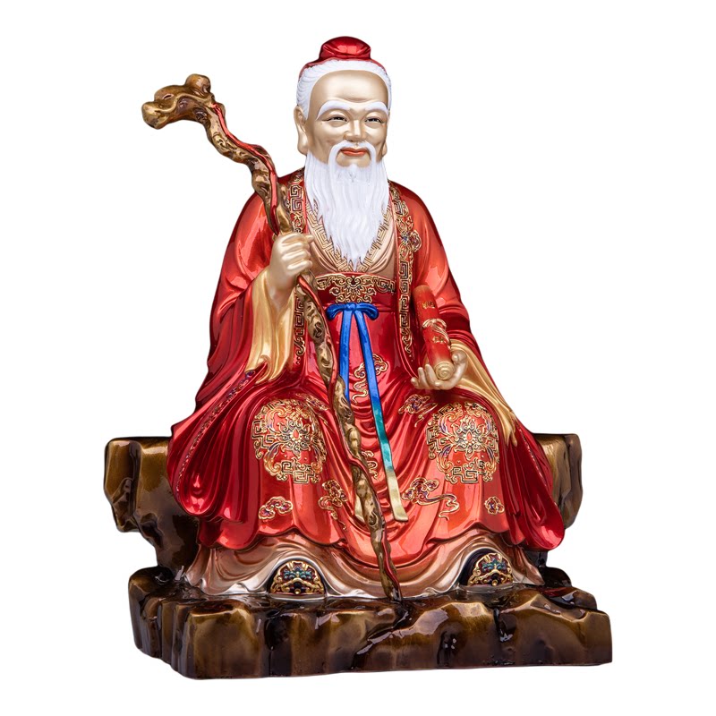 月老星君铜像月下老人神像牵红绳桃花运旺姻缘全铜家用供奉摆件