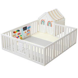 婴儿爬爬垫围栏忙碌板玩具一体室内家用地上宝宝早教洞洞板防护栏