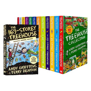 小屁孩树屋历险记英文版 storey treehouse 疯狂树屋历险记13册全套 13层 - 169层 The Treehouse Collection 儿童插图章节桥梁书