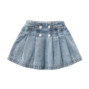 女宝宝夏季半身裙婴儿春夏季新款儿童短裙公主裙女童牛仔裙子秋装