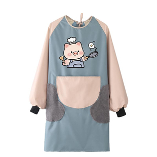 长袖防水防油围裙厨房家用2025新款网红餐饮专用罩衣围腰男女时尚