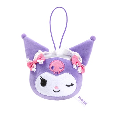 三丽鸥库洛米少女头饰系列毛绒捏捏乐盲盒慢回弹解压玩具包包挂饰