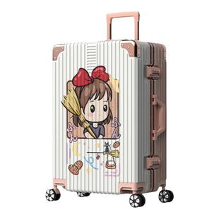 2025新款高颜值学生行李箱大容量耐用拉杆铝框加厚男女密码登机箱