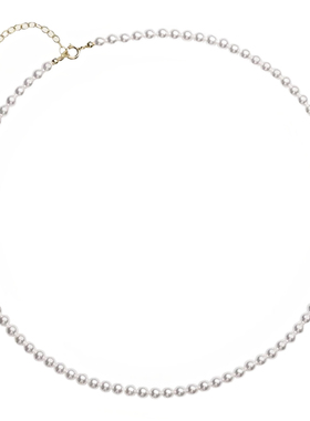 澳白色珍珠项链锁骨强光无暇高亮