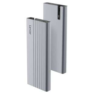 雷克沙M.2移动固态硬盘盒E10电脑手机通用typec外接ssd NVMe/SATA