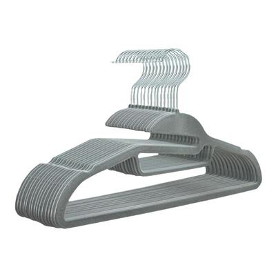 RHS超薄省空间护领植绒衣架