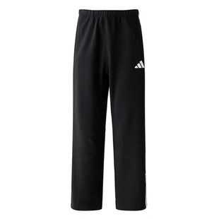 Adidas阿迪达斯男子长裤三条纹26春夏针织运动休闲直筒裤 KR2543
