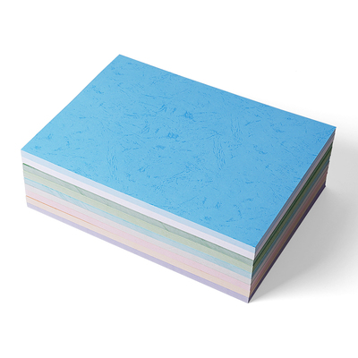 a4皮纹纸a3++浅蓝湖蓝封皮纸