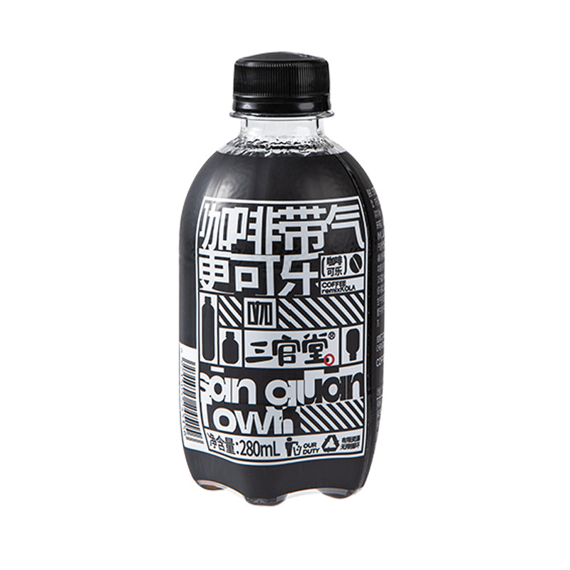 三官堂咖啡可乐汽水280ml*6瓶