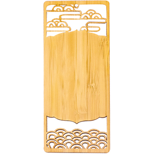 空白竹片镂空掐丝珐琅景泰蓝底板材料中国风书签手工DIY定制刻字