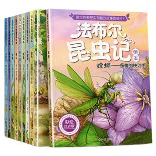 昆虫记法布尔全10册三年级课外书正版原著完整版小学生彩图注音版课外阅读书儿童绘本带拼音读物一二三四年级五六年级动物百科全书