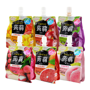 Tarami国产塔啦蜜低卡蒟蒻魔芋吸吸果味果冻休闲小零食150g*6袋装