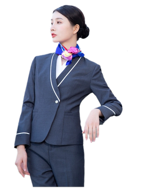 艾蜜里南航空姐制服女职业套装整形咨询师酒店售楼部工作服装