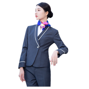 艾蜜里南航空姐制服女职业套装整形咨询师星级酒店售楼部工作服装