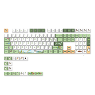 龙猫键帽原厂高度PBT材质热升华个性动漫卡通女生可爱键盘帽