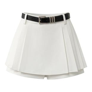 春日情书a字裙收腰显瘦百褶裙套装夏包臀裙灰色半裙东京岁时记jk