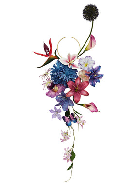 复古新娘仿真竹节手铃花
