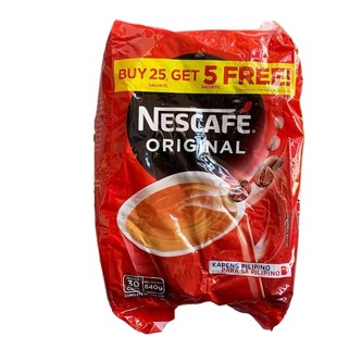 进口菲律宾雀巢咖啡NESCAFE原味ORIGINAL速溶咖啡香醇可口26g30包