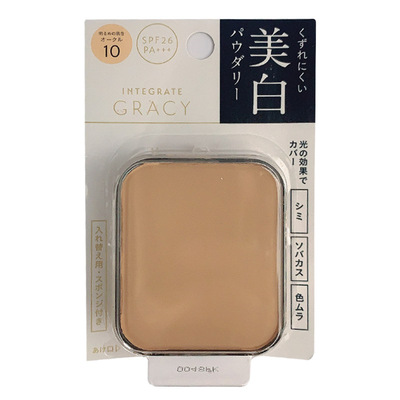 日本本土资生堂INTEGRATE完美意境 粉饼替换芯 干湿两用 带粉扑