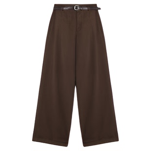 不晚BUWANJUST 【秋去冬来】定制磨毛绒感加厚季阔腿牛仔裤B889