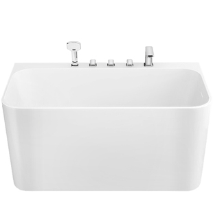 Vancoco小美好浴缸家用小户型日式亚克力一体坐式深泡独立小浴缸