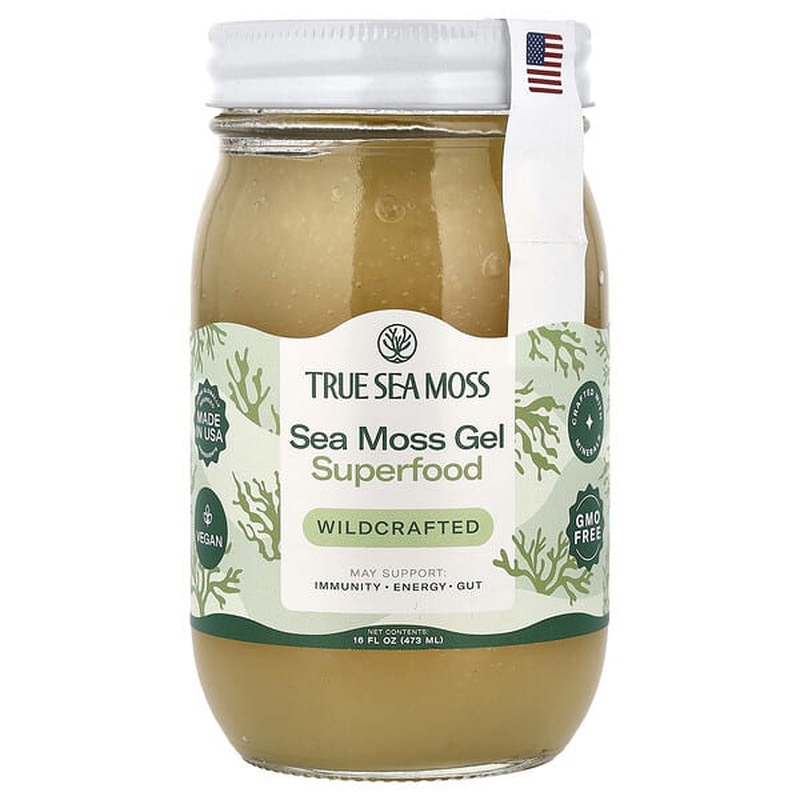 TrueSeaMoss海苔凝胶野生纯净电解质支持富含矿物质甲状腺营养
