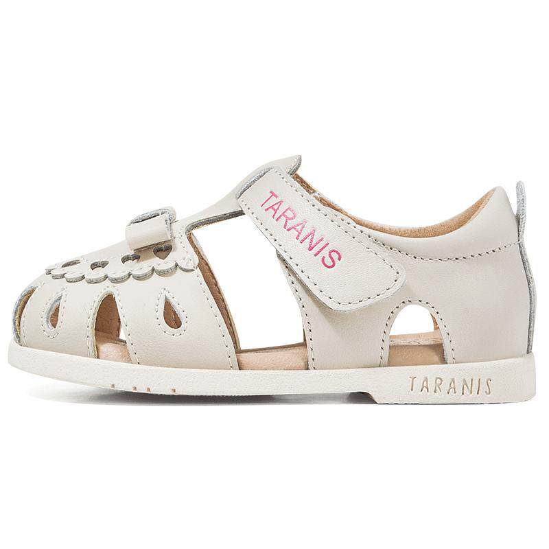 泰兰尼斯夏季童鞋女宝宝凉鞋防滑软底镂空透气包头防踢女童公主鞋