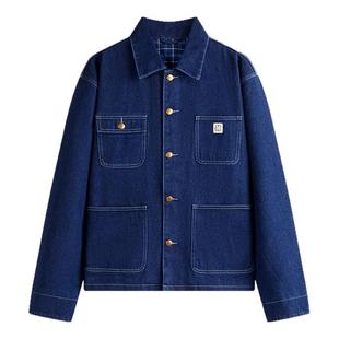 NAVIGARE意大利小帆船水洗牛仔夹克男25秋季新款休闲工装茄克外套