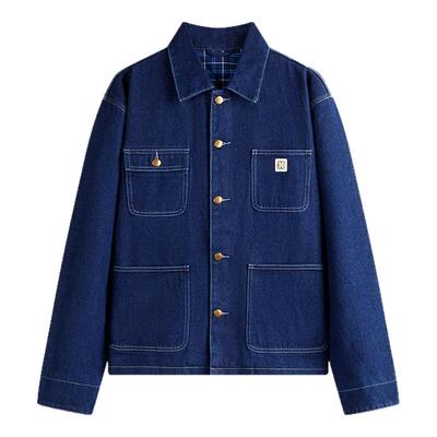 NAVIGARE意大利小帆船水洗牛仔夹克男26春季新款休闲工装茄克外套