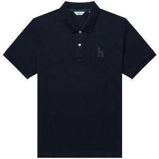 【凉感】Hazzys哈吉斯夏季男士商务休闲翻领POLO短袖T恤