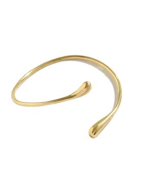 欧美设计感熔岩开口Arm chain时尚臂环液态风素圈水滴金属臂镯女