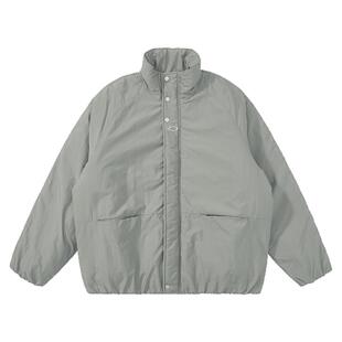 Mentmate 秋冬基础款纯色百搭立领保暖棉衣 棉服男女加厚外套夹克